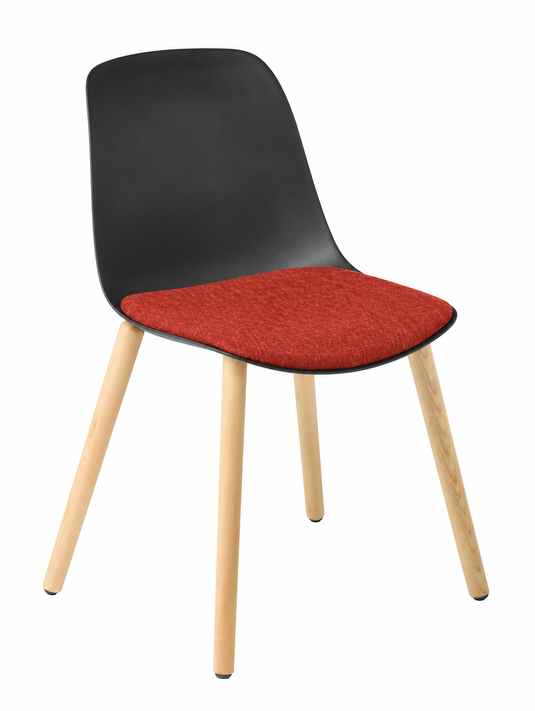 Eden Juna Timber Leg Chair - Seat Upholstered