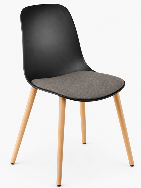 Eden Juna Timber Leg Chair - Seat Upholstered