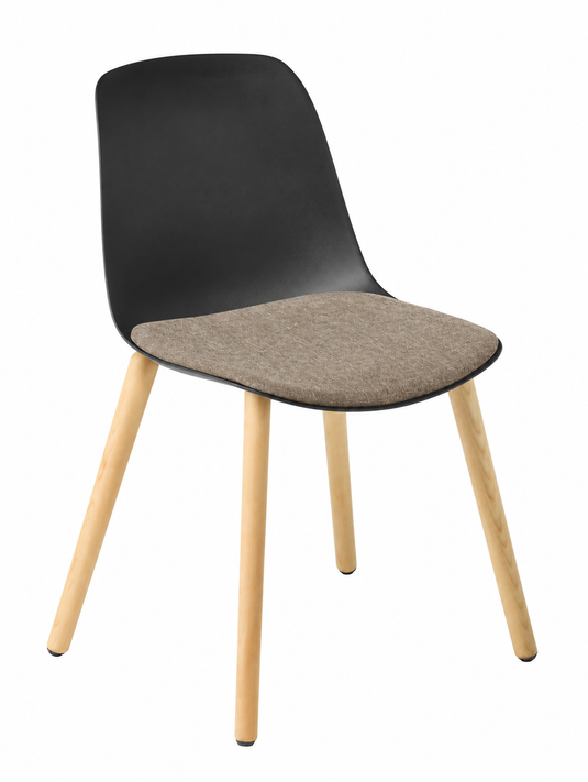 Eden Juna Timber Leg Chair - Seat Upholstered