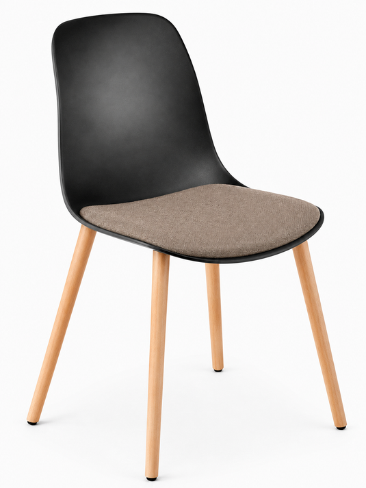 Eden Juna Timber Leg Chair - Seat Upholstered