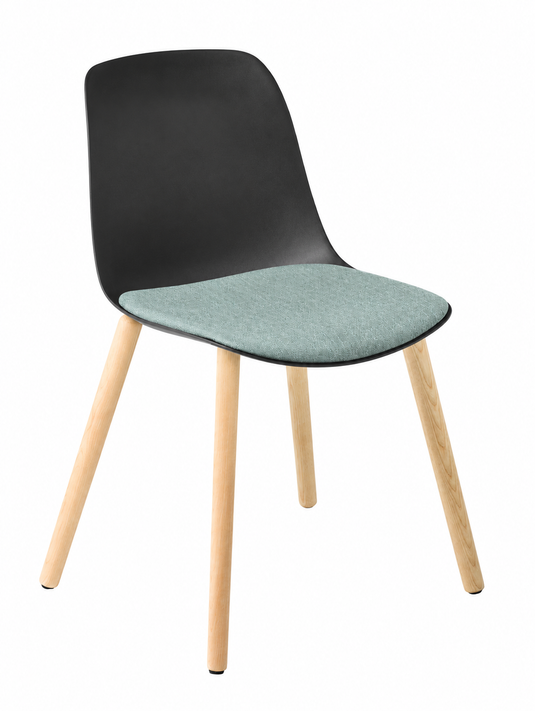 Eden Juna Timber Leg Chair - Seat Upholstered