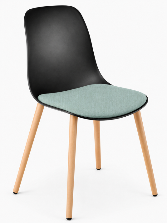 Eden Juna Timber Leg Chair - Seat Upholstered