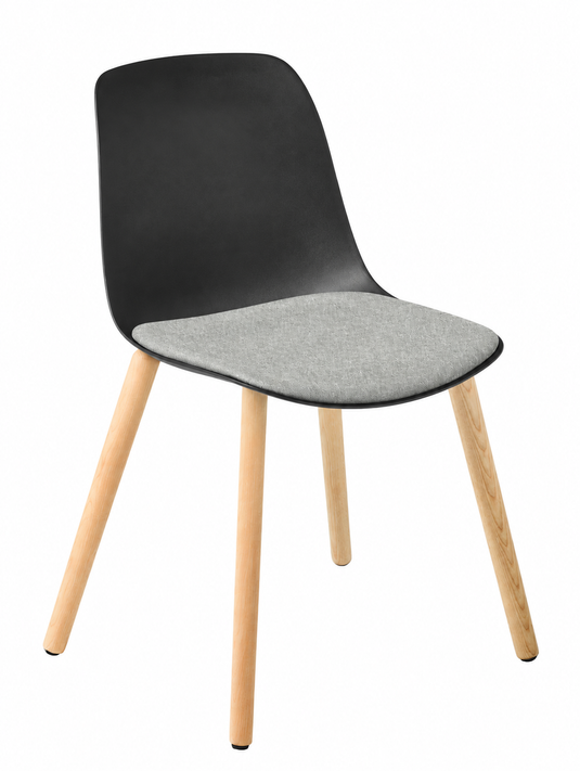 Eden Juna Timber Leg Chair - Seat Upholstered