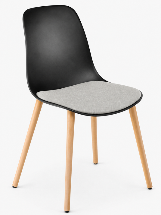 Eden Juna Timber Leg Chair - Seat Upholstered