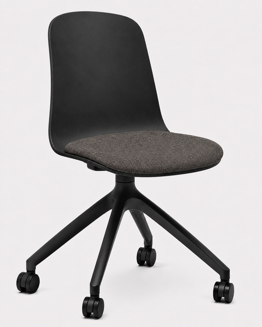 Eden Loria Swivel Chair - Fixed Height - Seat Upholstered