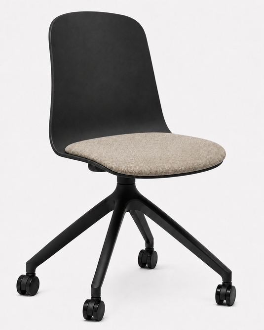 Eden Loria Swivel Chair - Fixed Height - Seat Upholstered