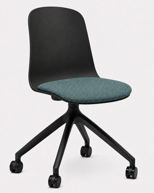 Eden Loria Swivel Chair - Fixed Height - Seat Upholstered