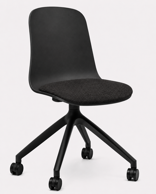 Eden Loria Swivel Chair - Fixed Height - Seat Upholstered