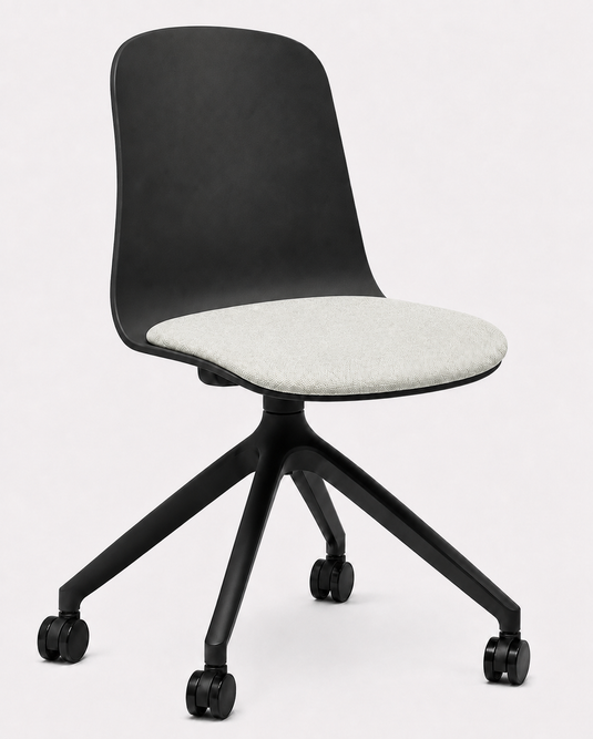 Eden Loria Swivel Chair - Fixed Height - Seat Upholstered