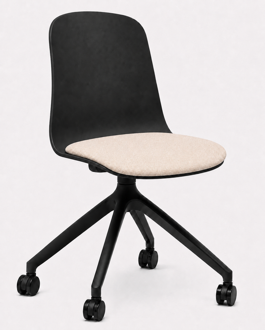 Eden Loria Swivel Chair - Fixed Height - Seat Upholstered