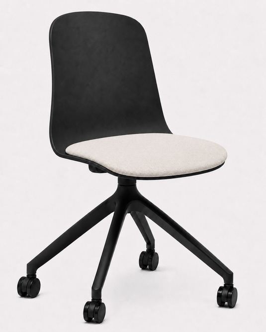 Eden Loria Swivel Chair - Fixed Height - Seat Upholstered