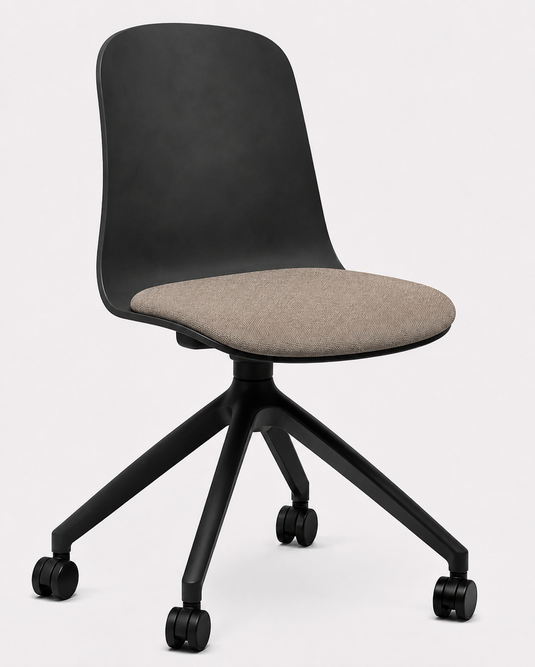 Eden Loria Swivel Chair - Fixed Height - Seat Upholstered