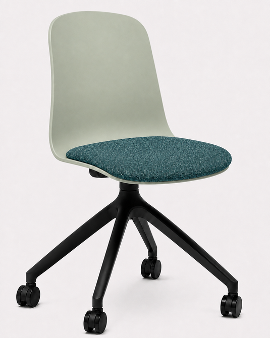 Eden Loria Swivel Chair - Fixed Height - Seat Upholstered
