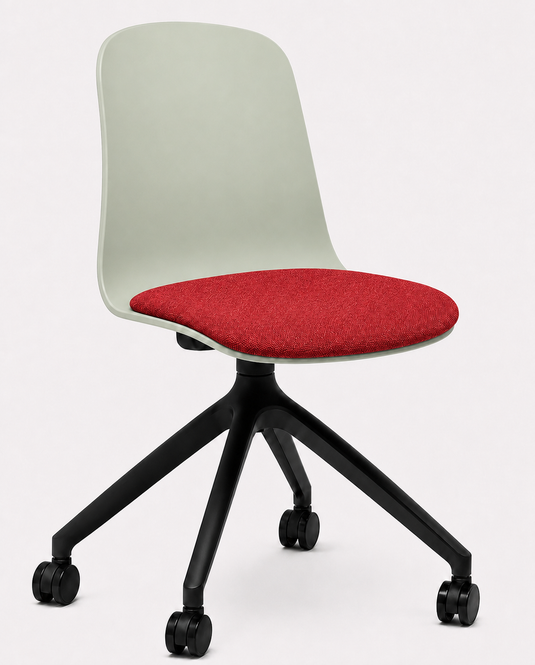 Eden Loria Swivel Chair - Fixed Height - Seat Upholstered