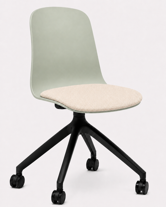 Eden Loria Swivel Chair - Fixed Height - Seat Upholstered