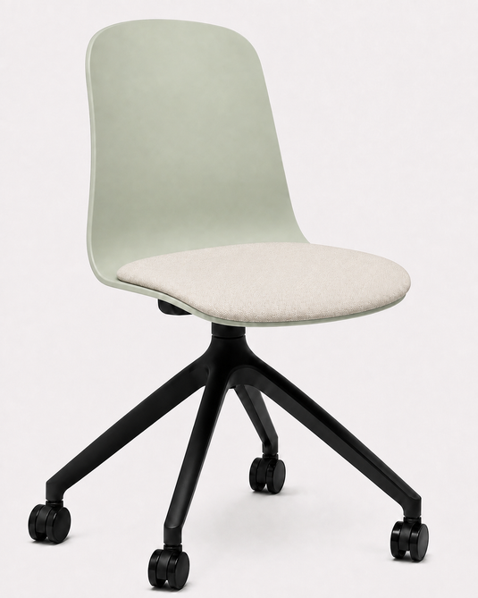 Eden Loria Swivel Chair - Fixed Height - Seat Upholstered