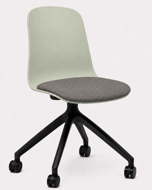 Eden Loria Swivel Chair - Fixed Height - Seat Upholstered