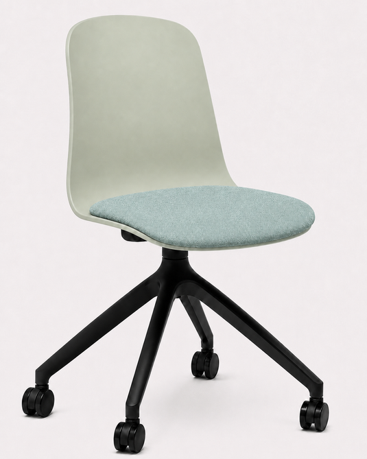 Eden Loria Swivel Chair - Fixed Height - Seat Upholstered