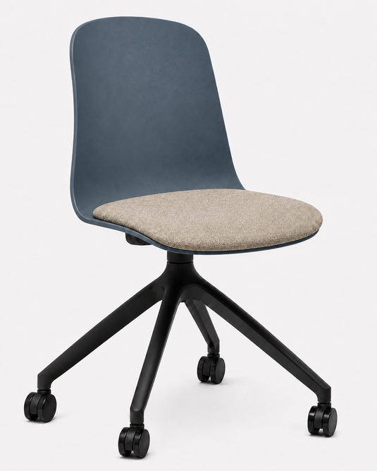 Eden Loria Swivel Chair - Fixed Height - Seat Upholstered
