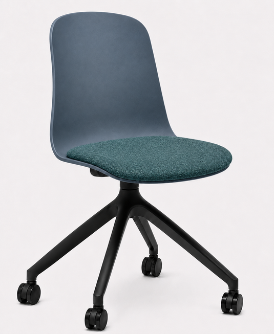 Eden Loria Swivel Chair - Fixed Height - Seat Upholstered