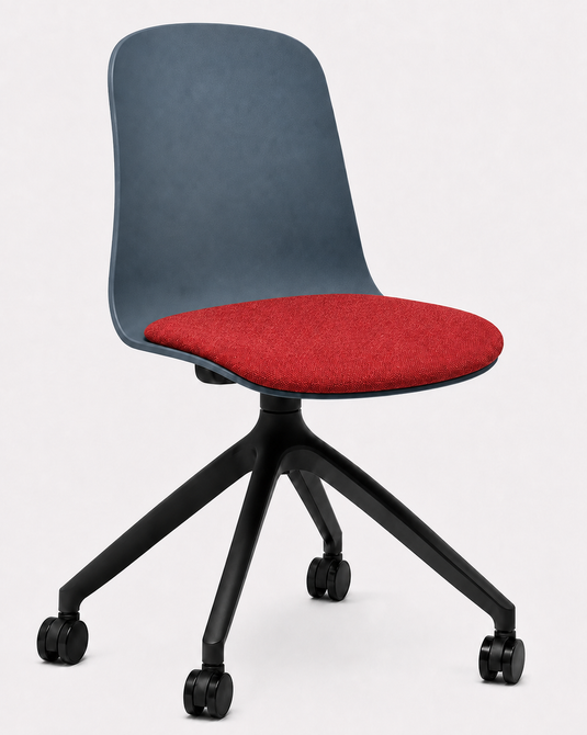Eden Loria Swivel Chair - Fixed Height - Seat Upholstered