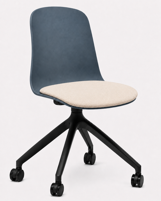 Eden Loria Swivel Chair - Fixed Height - Seat Upholstered