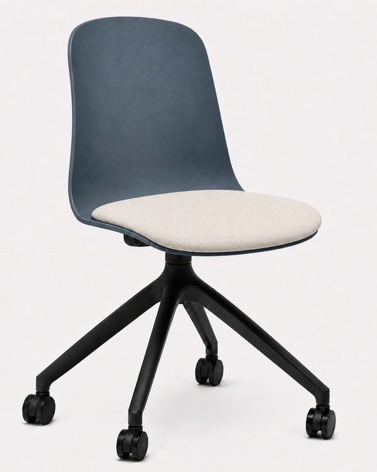 Eden Loria Swivel Chair - Fixed Height - Seat Upholstered