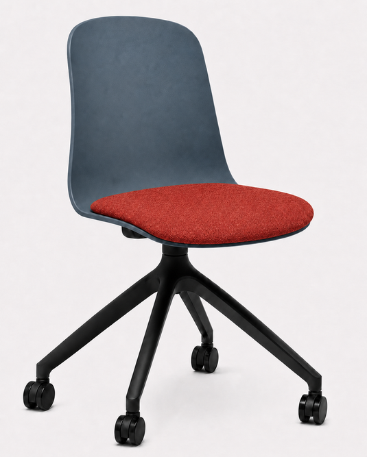 Eden Loria Swivel Chair - Fixed Height - Seat Upholstered