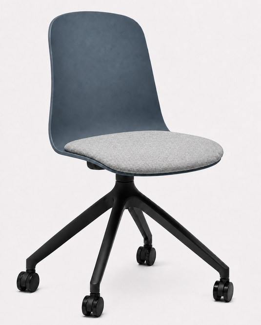 Eden Loria Swivel Chair - Fixed Height - Seat Upholstered