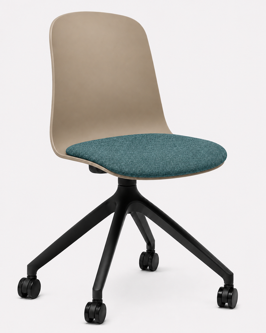 Eden Loria Swivel Chair - Fixed Height - Seat Upholstered