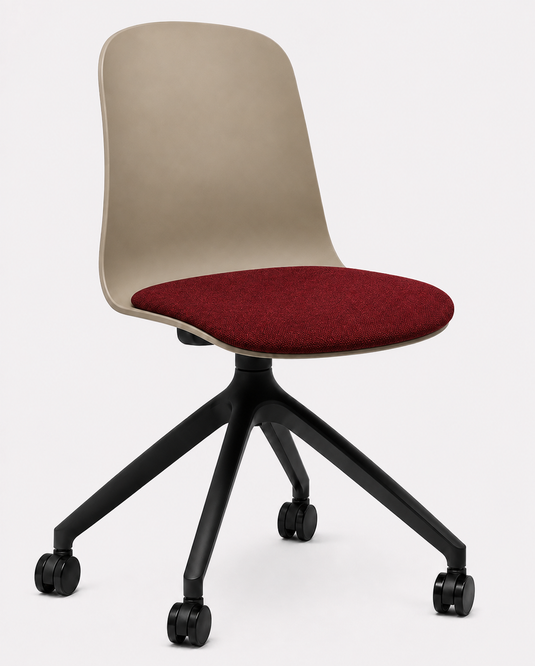 Eden Loria Swivel Chair - Fixed Height - Seat Upholstered