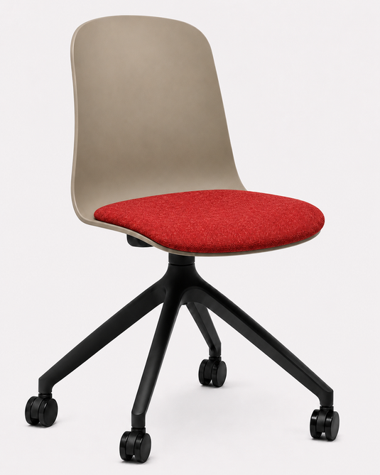 Eden Loria Swivel Chair - Fixed Height - Seat Upholstered