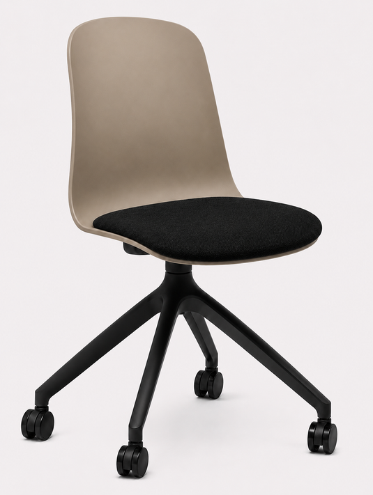 Eden Loria Swivel Chair - Fixed Height - Seat Upholstered