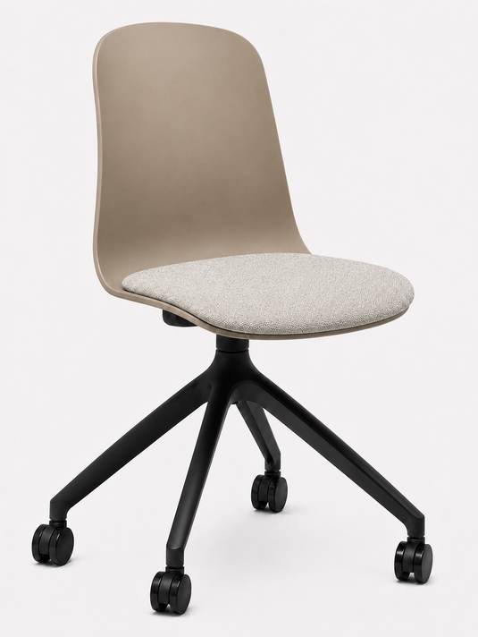Eden Loria Swivel Chair - Fixed Height - Seat Upholstered