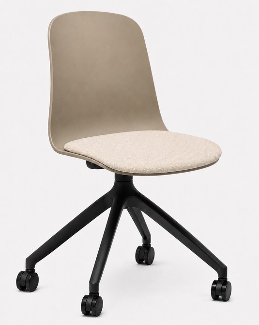 Eden Loria Swivel Chair - Fixed Height - Seat Upholstered