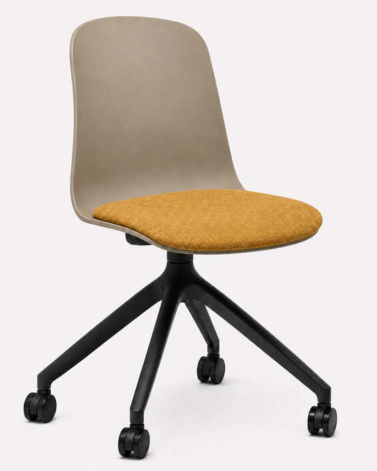 Eden Loria Swivel Chair - Fixed Height - Seat Upholstered
