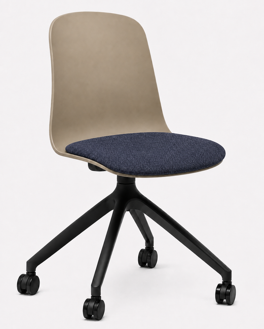 Eden Loria Swivel Chair - Fixed Height - Seat Upholstered