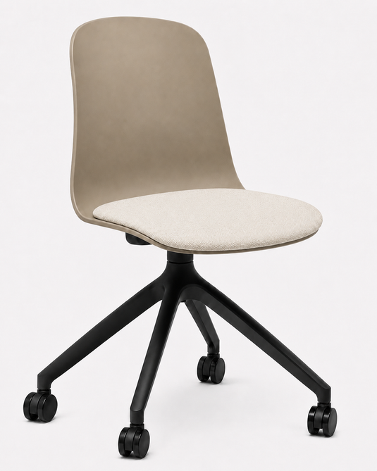 Eden Loria Swivel Chair - Fixed Height - Seat Upholstered