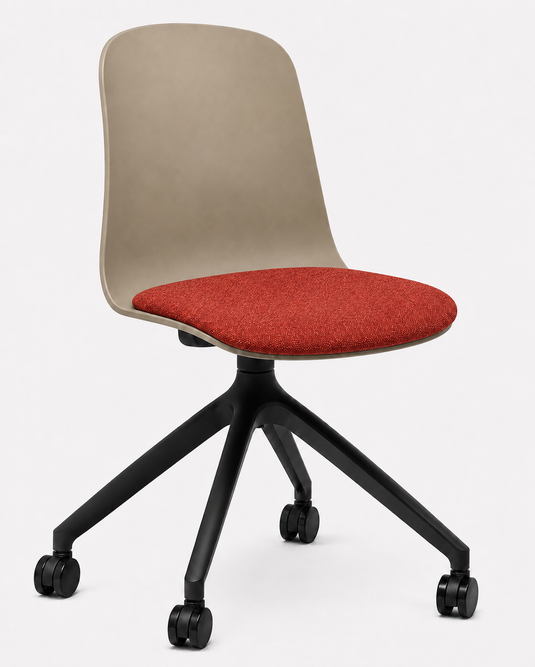 Eden Loria Swivel Chair - Fixed Height - Seat Upholstered