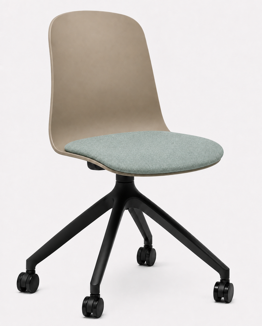 Eden Loria Swivel Chair - Fixed Height - Seat Upholstered