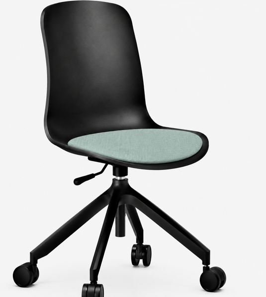 Eden Loria Swivel Chair - Height Adjustable - Seat Upholstered