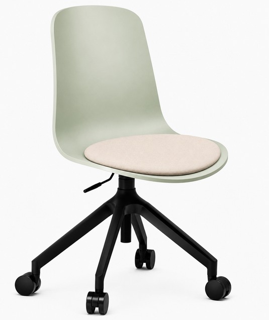 Eden Loria Swivel Chair - Height Adjustable - Seat Upholstered
