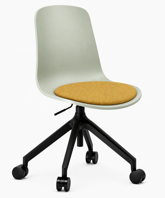 Eden Loria Swivel Chair - Height Adjustable - Seat Upholstered