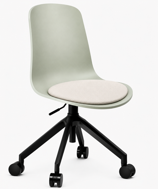 Eden Loria Swivel Chair - Height Adjustable - Seat Upholstered