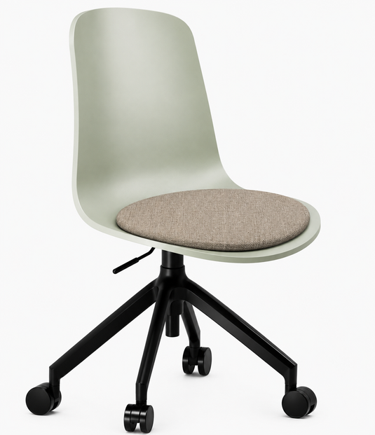 Eden Loria Swivel Chair - Height Adjustable - Seat Upholstered