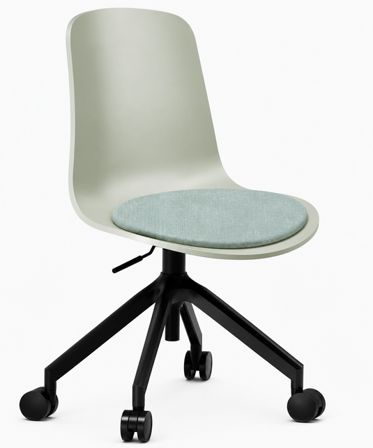 Eden Loria Swivel Chair - Height Adjustable - Seat Upholstered