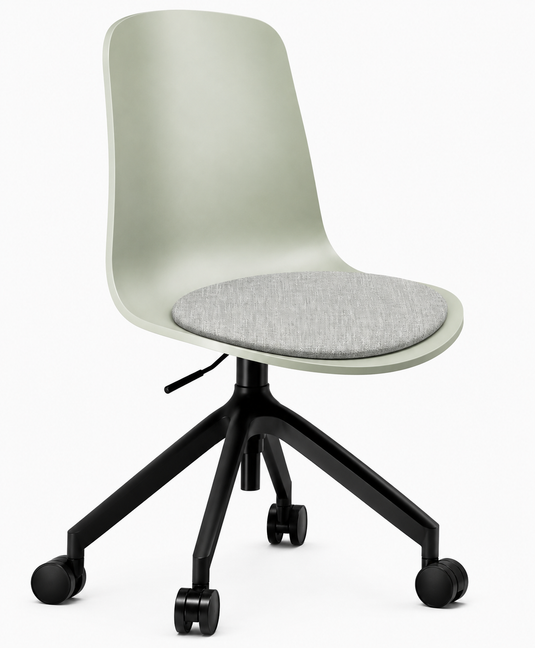 Eden Loria Swivel Chair - Height Adjustable - Seat Upholstered