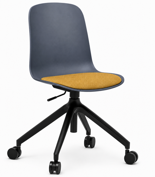 Eden Loria Swivel Chair - Height Adjustable - Seat Upholstered
