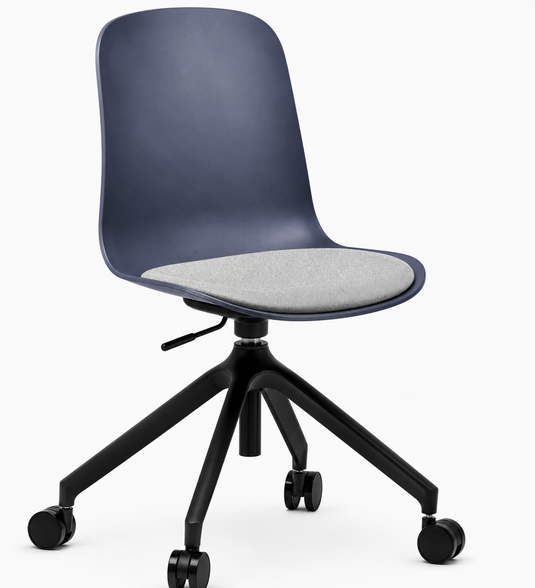 Eden Loria Swivel Chair - Height Adjustable - Seat Upholstered