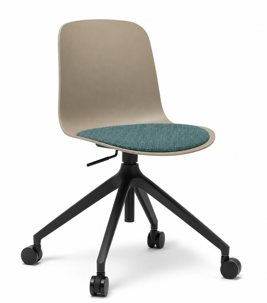 Eden Loria Swivel Chair - Height Adjustable - Seat Upholstered